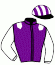 casaque portée par Zuliani A. jockey du cheval de course BARRUA, information pmu ZETURF
