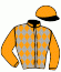 casaque portée par Chuette Mlle S. jockey du cheval de course DELAYNE, information pmu ZETURF