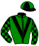 casaque portée par Mendizabal I. jockey du cheval de course LADYBUG (IE), information pmu ZETURF