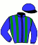 casaque portée par Nobili M. jockey du cheval de course LIVOYE, information pmu ZETURF