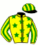 casaque portée par Lemaitre A. jockey du cheval de course SODAPOP, information pmu ZETURF
