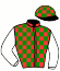 casaque portée par Mendizabal I. jockey du cheval de course OBAID, information pmu ZETURF