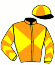 casaque portée par Bachelot T. jockey du cheval de course TWO DOOR SALOON, information pmu ZETURF