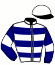 casaque portée par Hardouin E. jockey du cheval de course ZOOM CHOP, information pmu ZETURF