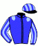 casaque portée par Piccone T. jockey du cheval de course ROYAL BLISS, information pmu ZETURF
