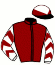casaque portée par Veron F. jockey du cheval de course RIP, information pmu ZETURF