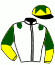 casaque portée par Crublet E. jockey du cheval de course NEW LIGHT, information pmu ZETURF