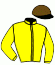 casaque portée par Pouchin A. jockey du cheval de course GRISBI, information pmu ZETURF