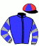 casaque portée par Benoist G. jockey du cheval de course MONA LISA KLAXON, information pmu ZETURF