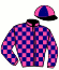 casaque portée par Madamet A. jockey du cheval de course BOBIK, information pmu ZETURF