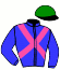 casaque portée par Murzabayev B. jockey du cheval de course COCO CITY, information pmu ZETURF