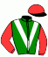 casaque portée par Pouchin A. jockey du cheval de course BAIRA, information pmu ZETURF