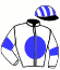 casaque portée par Guedj-gay G. jockey du cheval de course ARVINNI, information pmu ZETURF