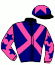 casaque portée par Bachelot T. jockey du cheval de course MARINARA, information pmu ZETURF