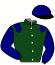casaque portée par Pasquier S. jockey du cheval de course OFFRANVILLE, information pmu ZETURF