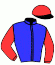casaque portée par Velon Mlle M. jockey du cheval de course AMERICAN BEACH, information pmu ZETURF