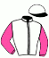 casaque portée par Madamet A. jockey du cheval de course FEELIN LUCKY, information pmu ZETURF