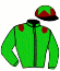 casaque portée par Trullier T. jockey du cheval de course CRACKNELL, information pmu ZETURF