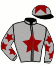 casaque portée par Mendizabal I. jockey du cheval de course BLINDMAN, information pmu ZETURF