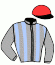 casaque portée par Mosse G. jockey du cheval de course CENTRAL PARK WEST, information pmu ZETURF