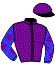 casaque portée par Piccone T. jockey du cheval de course VIOLA, information pmu ZETURF