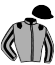 casaque portée par Bachelot T. jockey du cheval de course LADY ROCHE, information pmu ZETURF