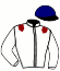 casaque portée par Madamet A. jockey du cheval de course ANATH, information pmu ZETURF