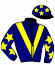 casaque portée par Planque S. jockey du cheval de course THE FOOTMAN, information pmu ZETURF