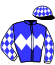 casaque portée par Bachelot T. jockey du cheval de course GALAGHER, information pmu ZETURF casaque portée par Bachelot T. jockey du cheval de course GALAGHER, information pmu ZETURF