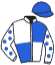 casaque portée par Boisseau L. jockey du cheval de course MELBORA, information pmu ZETURF casaque portée par Boisseau L. jockey du cheval de course MELBORA, information pmu ZETURF