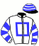 casaque portée par Mangione R. jockey du cheval de course MYKAN, information pmu ZETURF casaque portée par Mangione R. jockey du cheval de course MYKAN, information pmu ZETURF