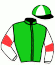 casaque portée par Pouchin A. jockey du cheval de course POTE, information pmu ZETURF casaque portée par Pouchin A. jockey du cheval de course POTE, information pmu ZETURF