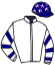casaque portée par Mangione R. jockey du cheval de course KILIA, information pmu ZETURF casaque portée par Mangione R. jockey du cheval de course KILIA, information pmu ZETURF
