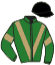 casaque portée par Mme Camille Laude jockey du cheval de course LADY GOLDWHIP, information pmu ZETURF