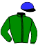 casaque portée par Trullier T. jockey du cheval de course BLACK LULLABY, information pmu ZETURF