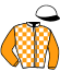 casaque portée par Piccone T. jockey du cheval de course MRS RHAPSODY, information pmu ZETURF