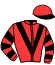 casaque portée par Boisseau L. jockey du cheval de course MYRIADE, information pmu ZETURF