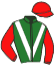 casaque portée par Mendizabal I. jockey du cheval de course CHANAZ, information pmu ZETURF