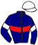 casaque portée par Planque S. jockey du cheval de course DAMIEN, information pmu ZETURF