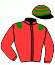 casaque portée par Velon Mlle M. jockey du cheval de course PARRHESIA, information pmu ZETURF