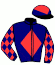 casaque portée par Crastus A. jockey du cheval de course UN INSTANT, information pmu ZETURF