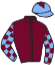 casaque portée par Pouchin A. jockey du cheval de course DAY TRADER, information pmu ZETURF