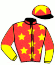 casaque portée par Pasquier S. jockey du cheval de course LOVE RUSH, information pmu ZETURF