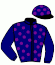 casaque portée par Veron F. jockey du cheval de course LOVE AFFAIR, information pmu ZETURF