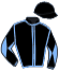 casaque portée par Baron Axe. jockey du cheval de course SALIES, information pmu ZETURF
