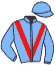 casaque portée par Thomas Ron. jockey du cheval de course BULLACE, information pmu ZETURF
