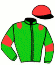 casaque portée par Madamet A. jockey du cheval de course WIND OF CHANGE, information pmu ZETURF