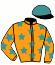 casaque portée par Piccone T. jockey du cheval de course DROGO, information pmu ZETURF