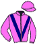 casaque portée par Guyon M. jockey du cheval de course ALNOORY STAR, information pmu ZETURF