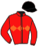 casaque portée par Boisseau L. jockey du cheval de course BELLAMORE, information pmu ZETURF